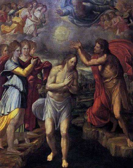Juan Fernandez de Navarrete Baptism of Christ c oil painting picture